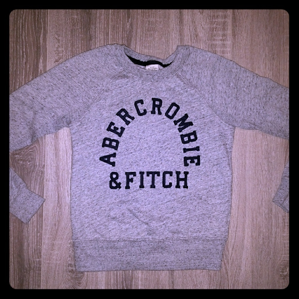 Abercrombie and Fitch Logo Crew Sweatshirt